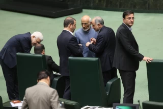 The meeting of Iranian Parliament to review the qualifications of the proposed Minister of Agriculture