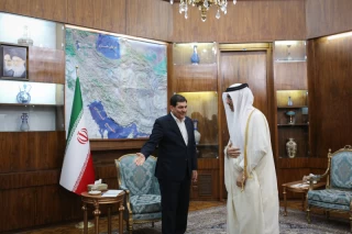 The meeting of the Minister of Labor of Qatar with the first vice president of Iran