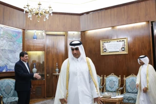 The meeting of the Minister of Labor of Qatar with the first vice president of Iran