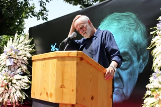 The funeral ceremony of Ahmadreza Ahmadi