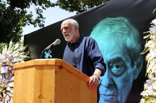 The funeral ceremony of Ahmadreza Ahmadi