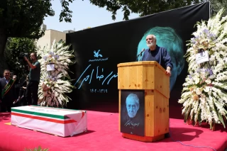 The funeral ceremony of Ahmadreza Ahmadi