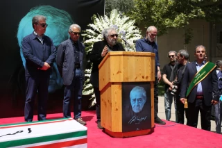 The funeral ceremony of Ahmadreza Ahmadi