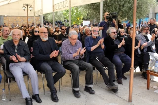 The funeral ceremony of Ahmadreza Ahmadi