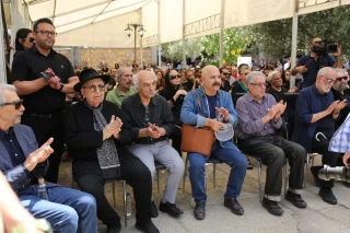 The funeral ceremony of Ahmadreza Ahmadi