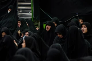 Mourning at Hosseinieh Sadat Akhavi in Tehran