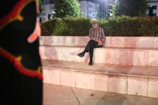 عزاداری در خیمه عاشورایی میدان هفت تیر تهران
