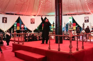 Mourning in the Ashurai tent of Haft Tir square in Tehran