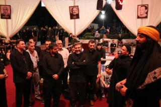 Mourning in the Ashurai tent of Haft Tir square in Tehran
