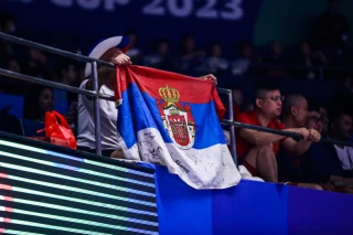 دیدار تیم‌های صربستان و چین در جام جهانی بسکتبال 2023
