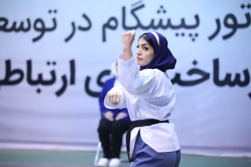 The final matches خب Neshat Cup, The Taekwondo League competition in the women's category