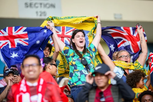 دیدار تیم های فوتبال استرالیا - اندونزی