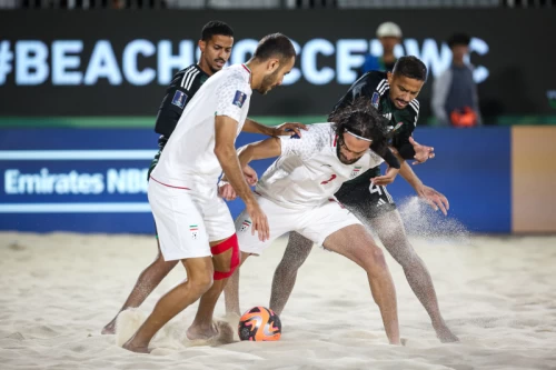 دیدار تیم‌های فوتبال ساحلی ایران - امارات - جام جهانی فوتبال ساحلی ۲۰۲۴ امارات