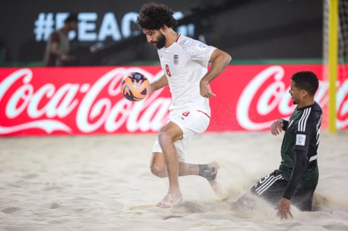 دیدار تیم‌های فوتبال ساحلی ایران - امارات - جام جهانی فوتبال ساحلی ۲۰۲۴ امارات