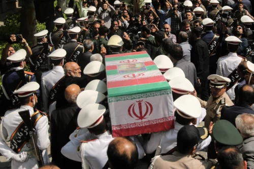 The funeral for Hossein Amir-Abdollahian