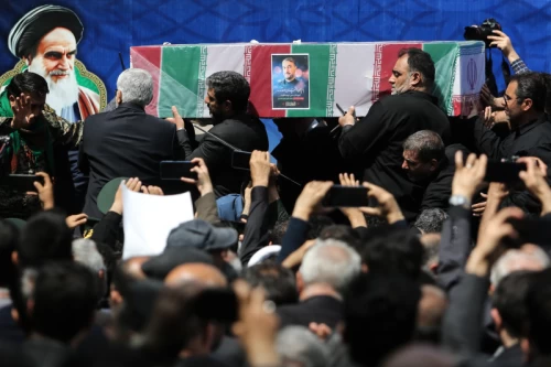 The funeral for Hossein Amir-Abdollahian