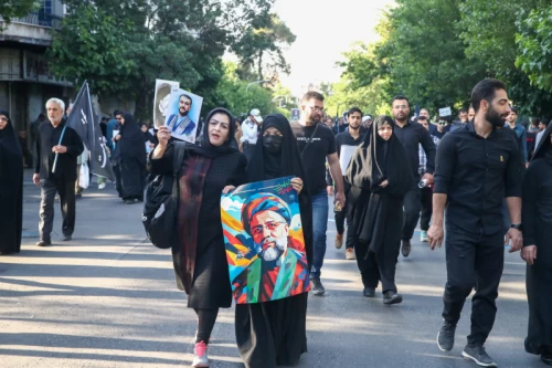 The funeral for Seyed Ebrahim Raisi, the President of Iran, and his companions in Tehran