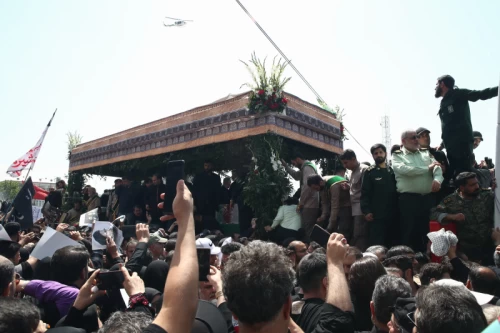 The funeral for Seyed Ebrahim Raisi, the President of Iran, and his companions in Tehran