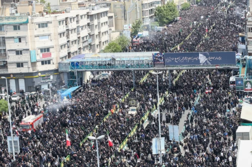 The funeral for Seyed Ebrahim Raisi, the President of Iran, and his companions in Tehran