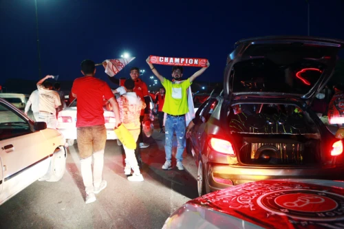 Championship celebration of Tractor Football Club in the 24th Persian Gulf Pro League