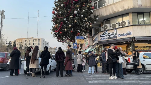 حال و هوای تهران در شب کریسمس