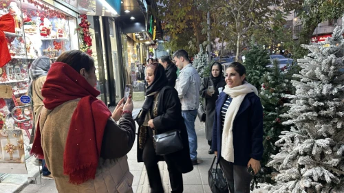 Tehran on Christmas night