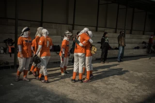 Women softball freindly match between Teyf and Azarakhsh