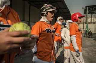 Women softball freindly match between Teyf and Azarakhsh