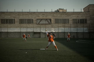 Women softball freindly match between Teyf and Azarakhsh