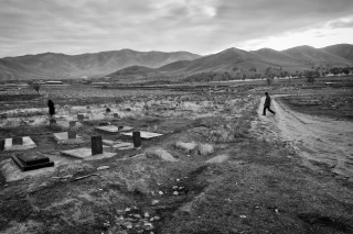 Cemetery near Lake Urmia