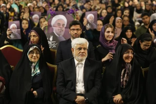 Campaign rally of women in support of Hassan Rouhani