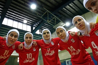 Friendly match of national women's futsal teams of Iran and Russia