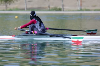 The Iran woman's national rowing team