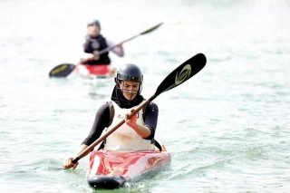 The Iran national women's Canoe polo team