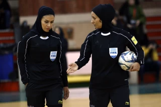 Friendly match of national women's futsal teams of Iran and Russia